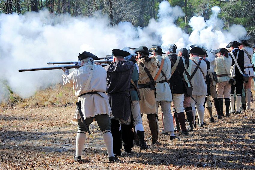 Battle of Moores Creek Bridge Reenactment - Moores Creek National Battlefield - Johnston County Colonial Militia Reenactors