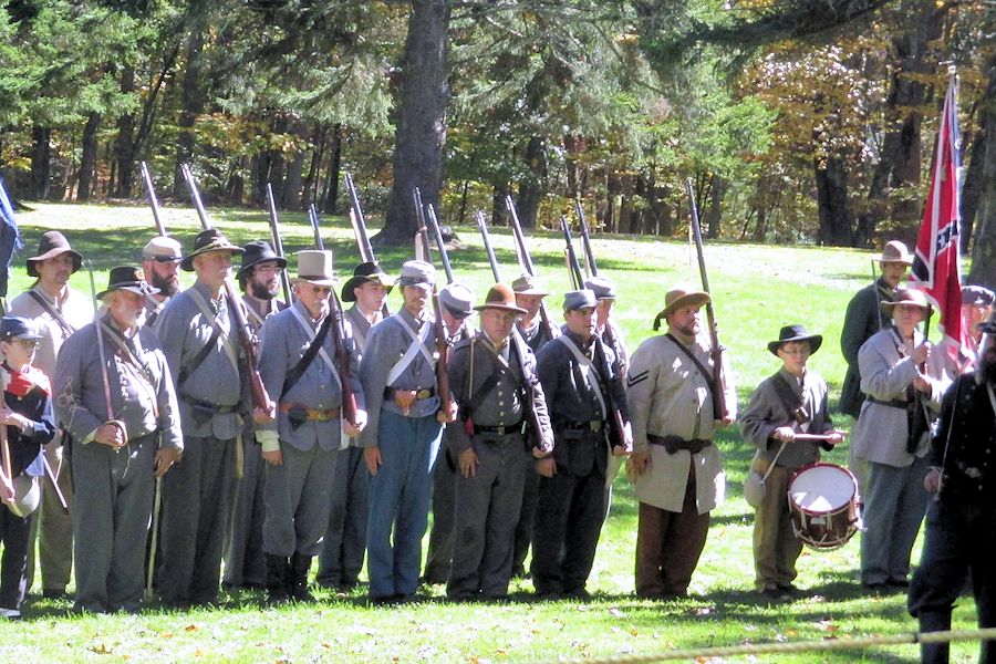 Battle of Droop Mountain Reenactment - Droop Mountain Battlefield State Park - Bryans Battery Reenactment Group