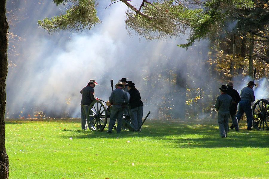 Battle of Droop Mountain Reenactment - Droop Mountain Battlefield State Park - Bryans Battery Reenactment Group