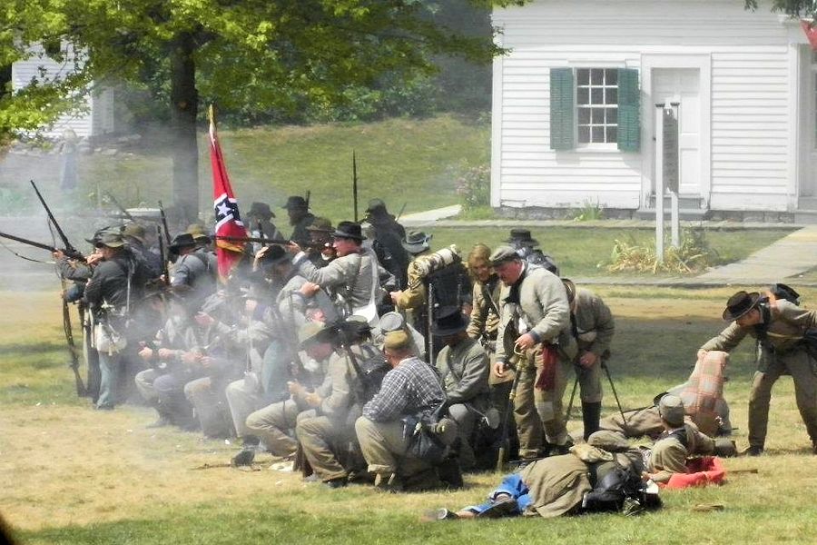 Charlton Park Civil War Muster - Historic Charlton Park Village & Museum - 8th Arkansas/22nd Michigan Civil War Reenactors - Third Michigan Volunteers Company F Reenactors - 18th Michigan Infantry Company A Reenactors - 1st Michigan Volunteer Regiment Reenactors