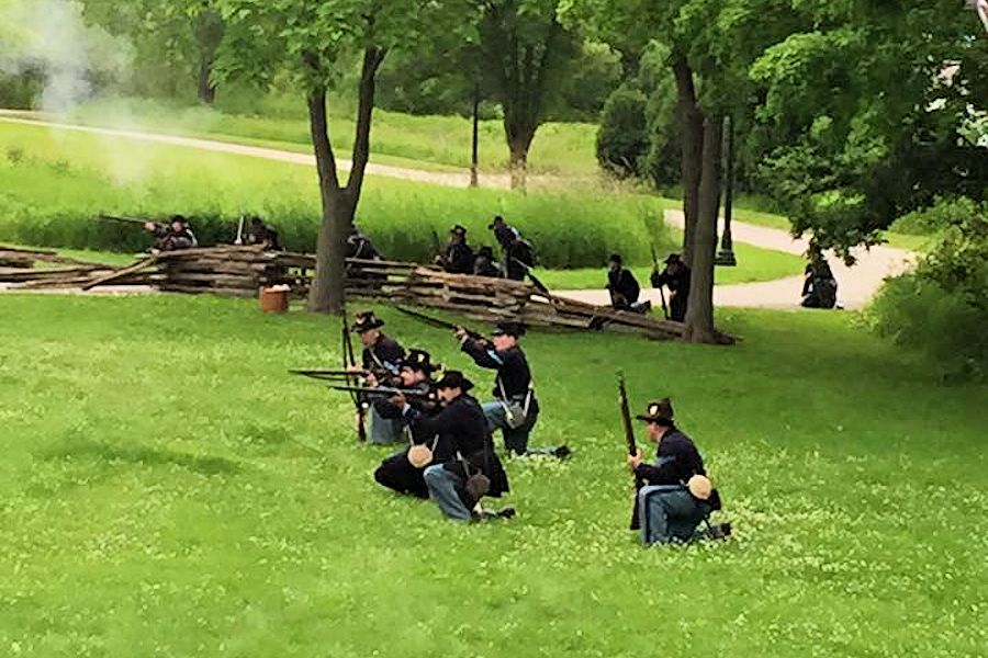 Michigan's Heritage Park Civil War Weekend - Lakeshore Museum Center Civil War Weekend - Third Michigan Volunteer Infantry Company F Reenactors