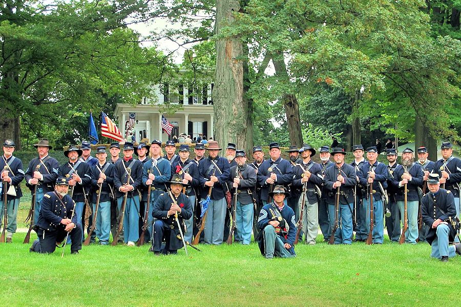 Michigan's Heritage Park Civil War Weekend - Lakeshore Museum Center Civil War Weekend - Third Michigan Volunteer Infantry Company F Reenactors