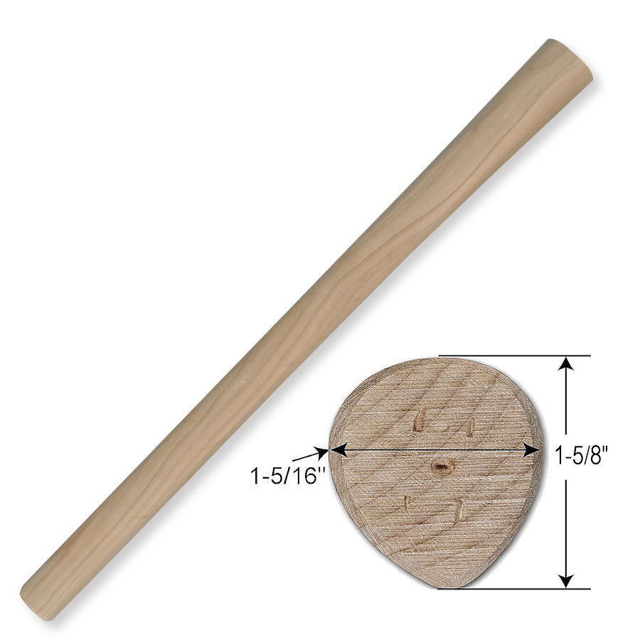 Hickory Hawk Handle: 19" - Crazy Crow Trading Post