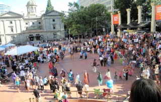 Dancing in the Square Powwow - Northwest Portland Area Indian Health Board - Pioneer Courthouse Square