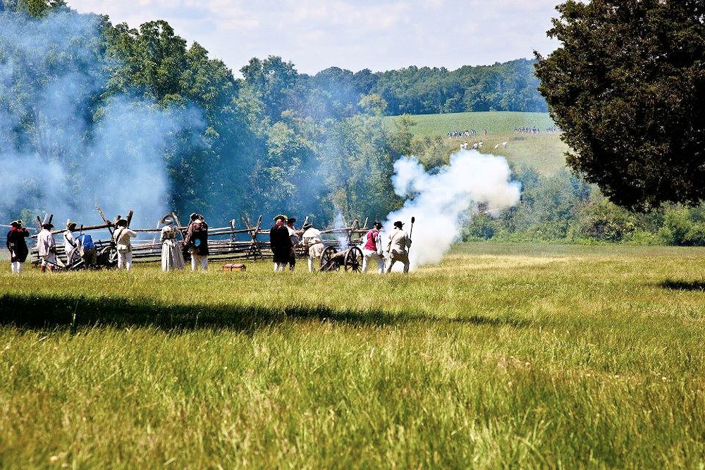 Monmouth Battlefield State Park Reenactment of the Battle of Monmouth