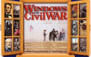 Windows to the Civil War - Gibson Museum & Cultural Center - Museums of Lake County - Gibson Museum & Cultural Center - Middletown Mansion Event Center - American Civil War Association