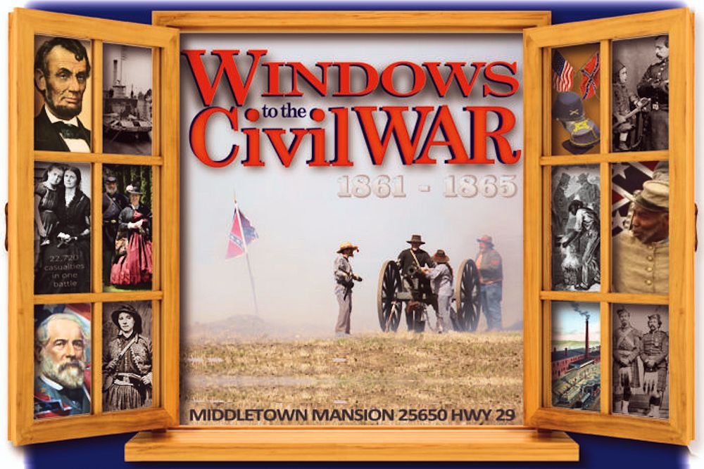 Windows to the Civil War - Gibson Museum & Cultural Center - Museums of Lake County - Gibson Museum & Cultural Center - Middletown Mansion Event Center - American Civil War Association