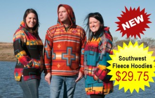 Southwest Hooded Fleece Pullovers