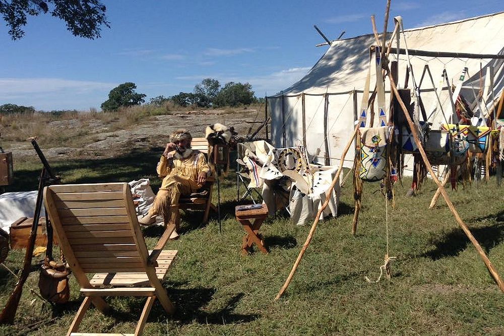 Woolaroc Fall Mountain Man Encampment - Woolaroc Spring Mountain Man Encampment - Woolaroc Museum and Wildlife Preserve - Woolaroc's Mountain Men, Wes & Roger Butcher