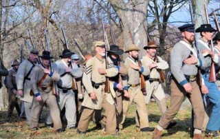 Battle for Old Mill Station Civil War Reenactment - The Mountain & Old Mill Marketplace - 9th Texas Infantry