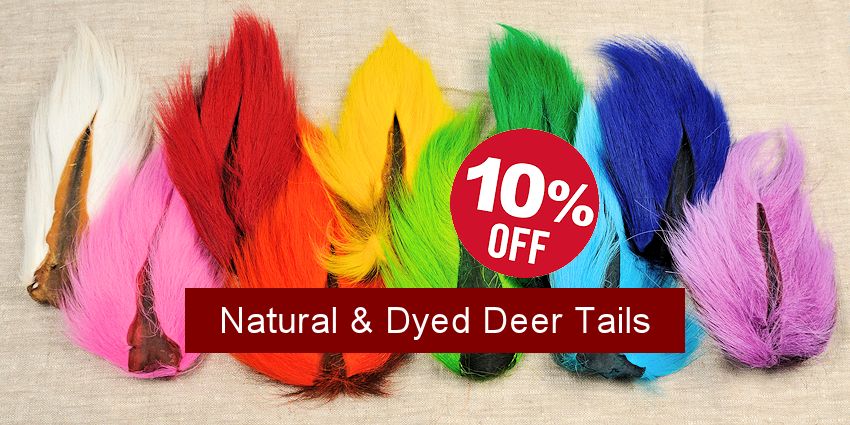 Natural & Dyed Deer Tails Sale – Crow Calls Sale Save 10% thru 4/30/17 Natural & Dyed Deer Tails Sale - Crow Calls Sale Save 10% thru 4/30/17