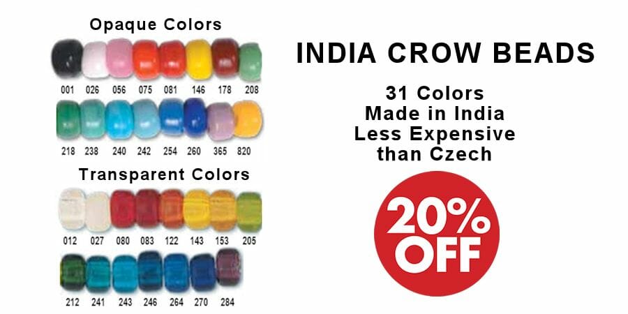 India Crow Beads