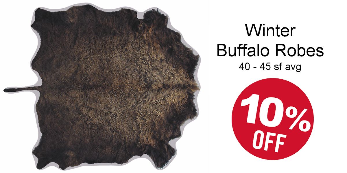Winter Buffalo Robe Sale - Crazy Crow Trading Post