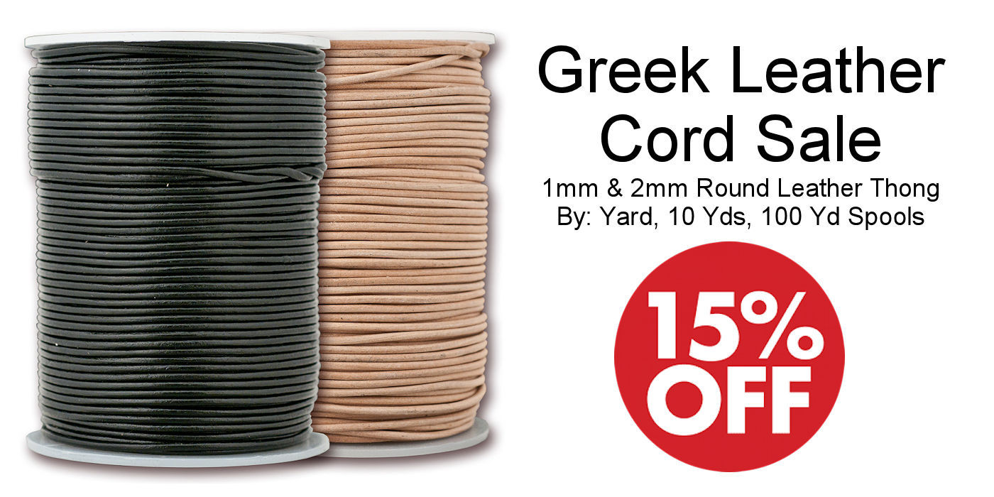 Greek Leather Thong Sale - Crazy Crow Trading Post