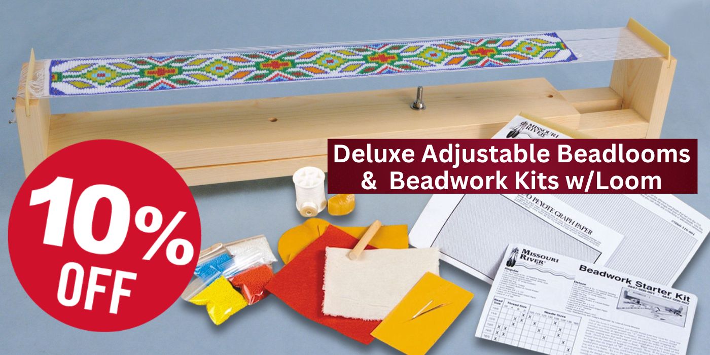 Deluxe Adjustable Beadlooms & Beadwork Kits w/Loom Sale - Crazy Crow Trading Post