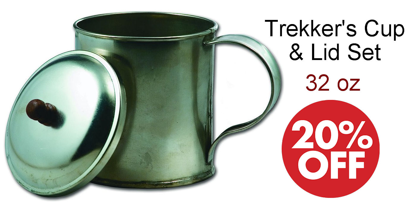 Trekker's Cup & Lid Set Sale - Crazy Crow Trading Post