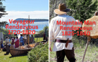 What is the Difference in a Mountain Man Rendezvous and Voyageur Rendezvous?