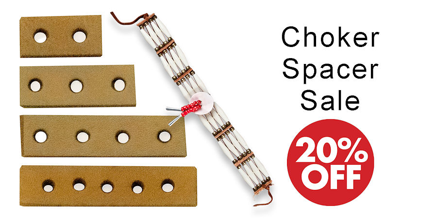 Strap Leather Choker Spacers Sale - Crazy Crow Trading Post