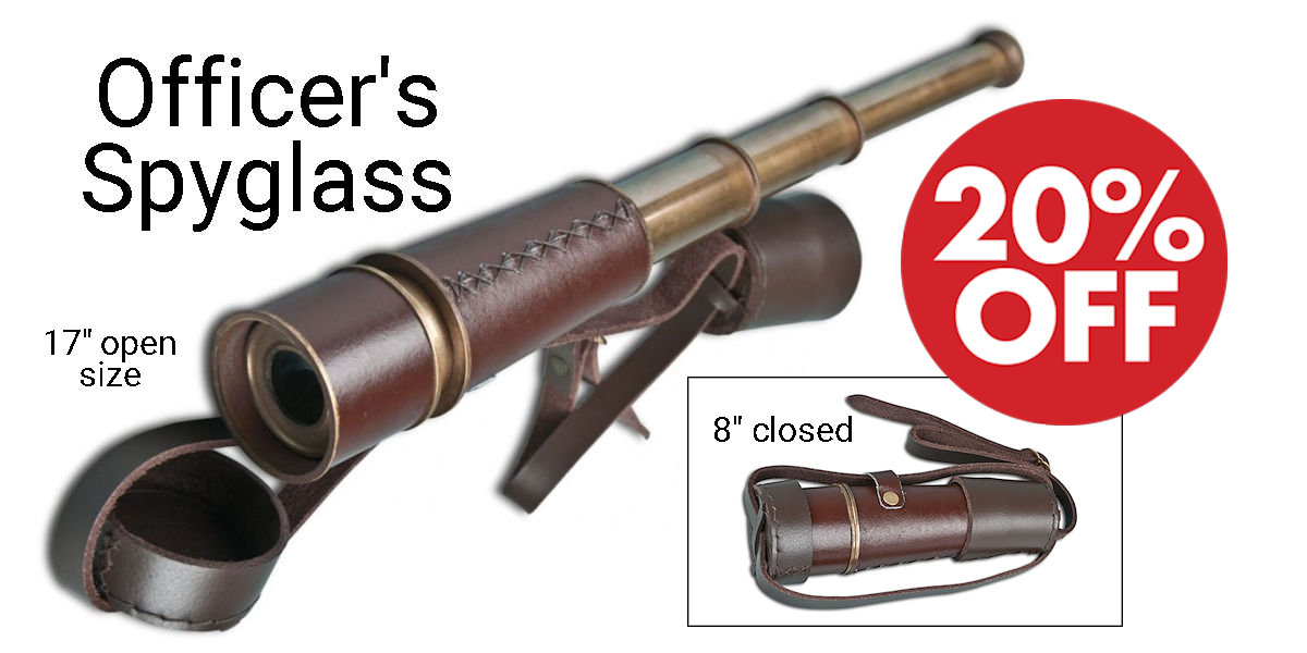 Officer's Spyglass Sale - Crazy Crow Trading Post