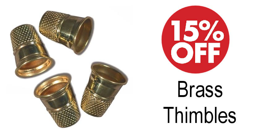 Brass Thimbles - Crazy Crow Trading Post