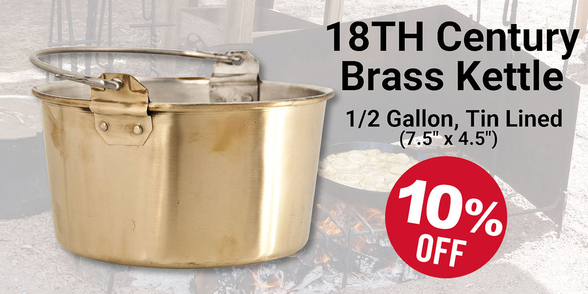 18th Century Brass Kettle Sale - Crazy Crow Trading Post