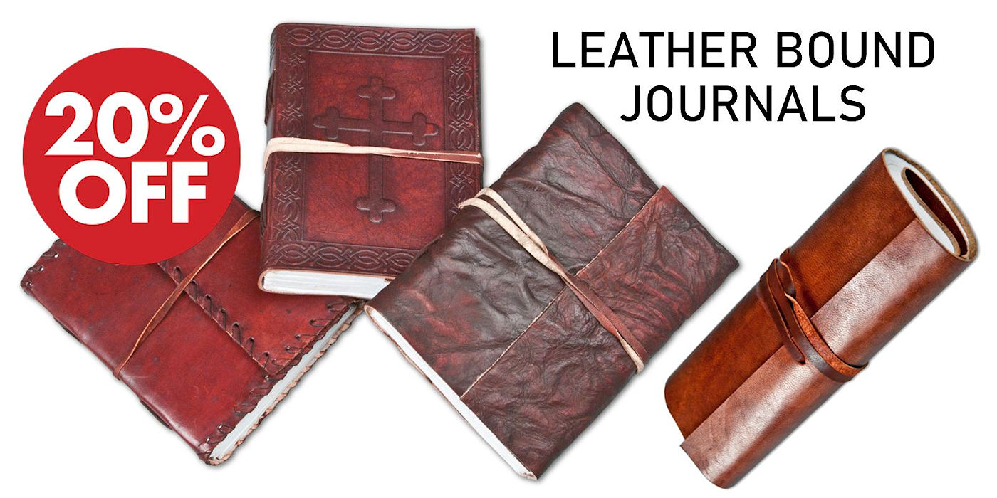 Leather Bound Journals Sale - Crazy Crow Trading Post