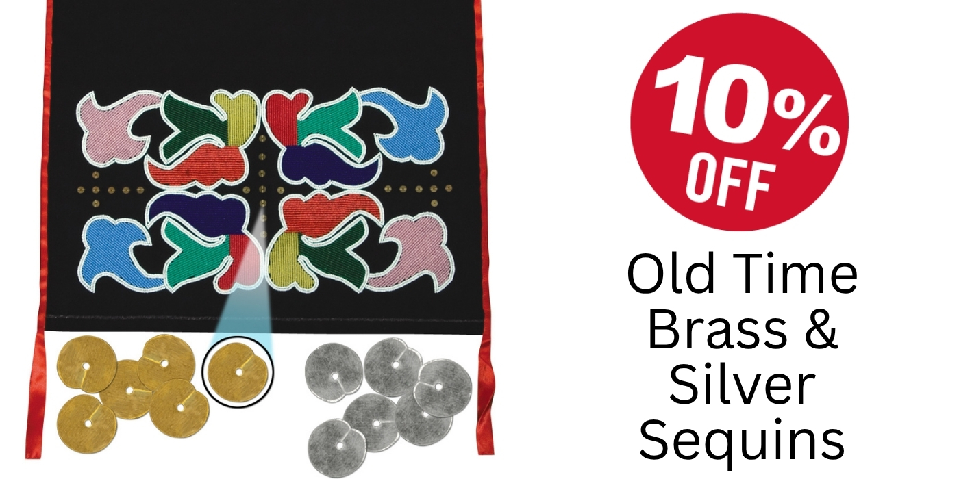Old Time Brass & Silver Sequins Sale - Crazy Crow Trading Post