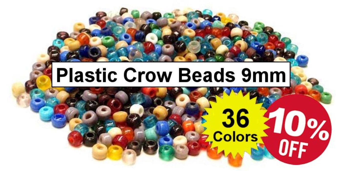 Plastic Crow Bead Sale - Crazy Crow Trading Post