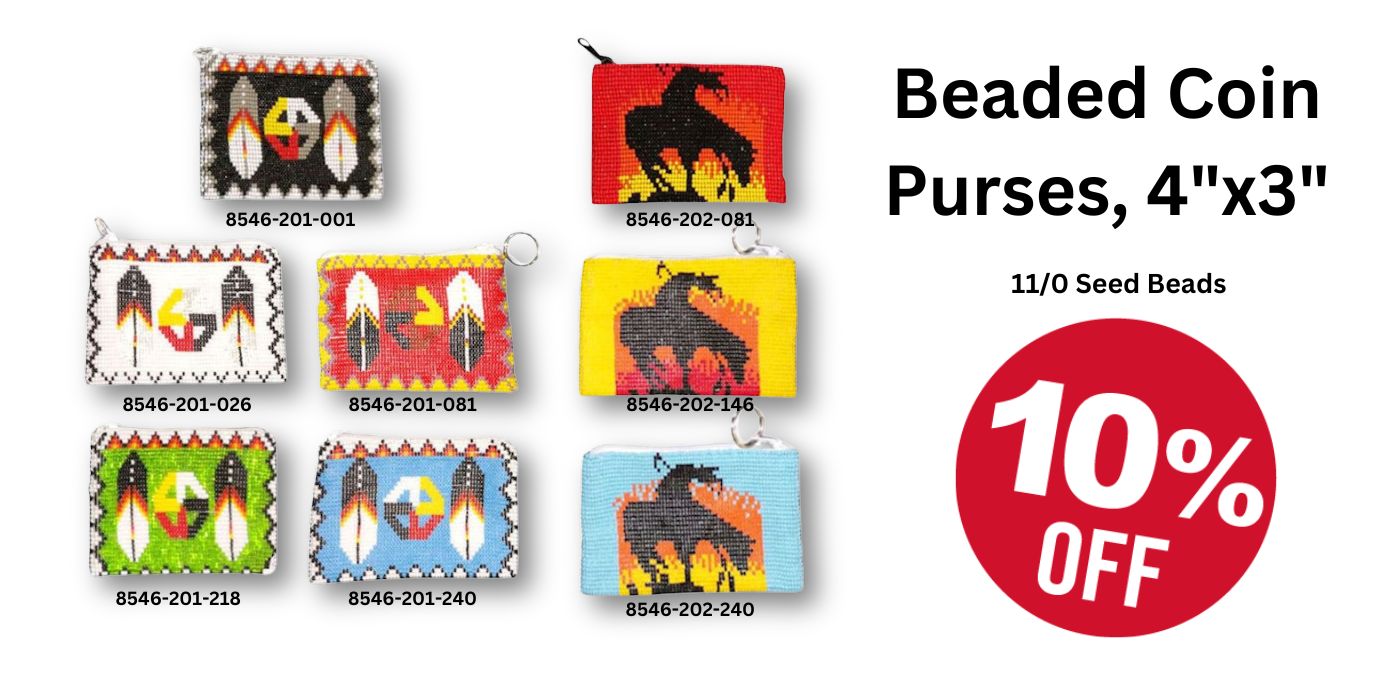 Beaded Coin Purses Sale - Crazy Crow Trading Post