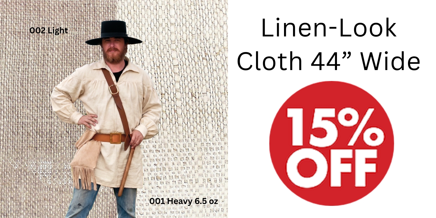 Crow Calls Vintage Cloth Sale - Linen-look & Fustian Cloth - Crazy Crow Trading Post
