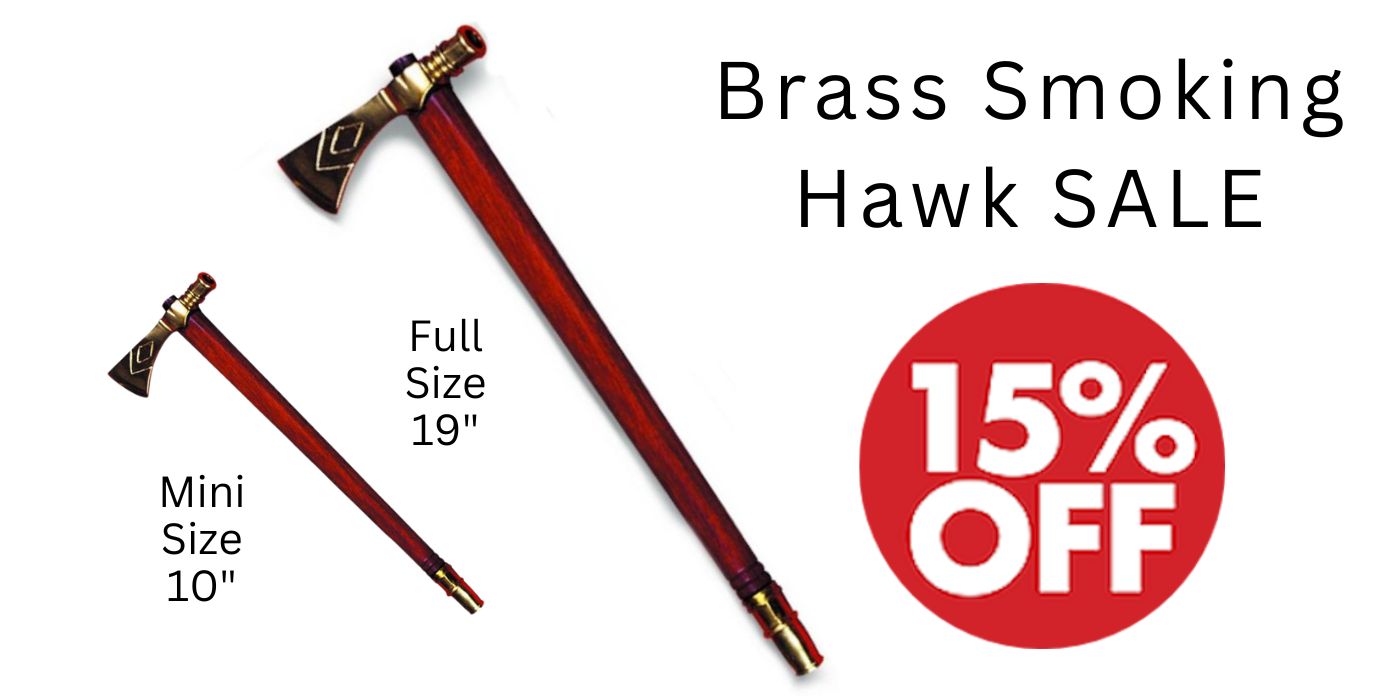 Brass Smoking Hawk Sale - Crazy Crow Trading Post
