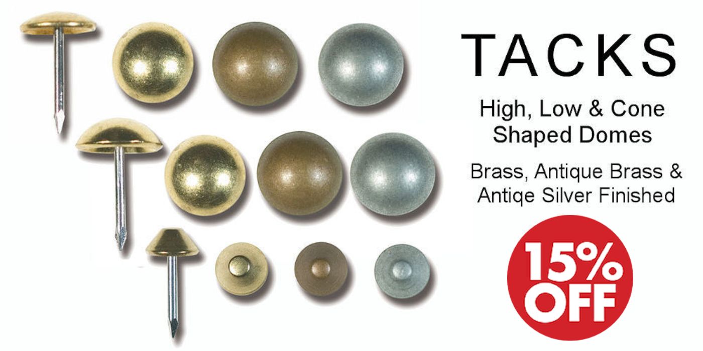 Silver & Brass Tacks - Solid Brass Nails Sale - Crazy Crow Trading Post