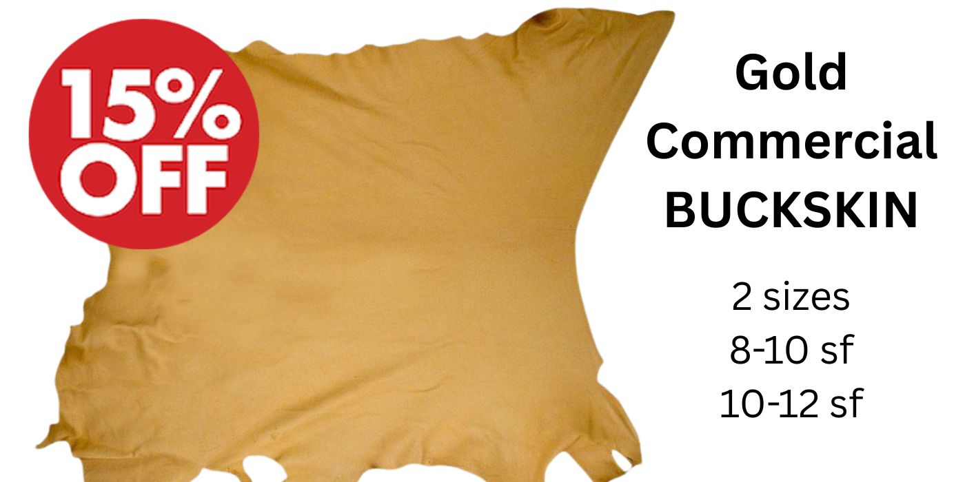 Gold Commercial Buckskin Sale - Crazy Crow Trading Post