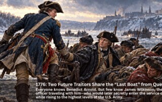 James Wilkinson: America’s Forgotten Traitor boards the last boat out in the 1776 retreat from Quebec with Benedict Arnold.